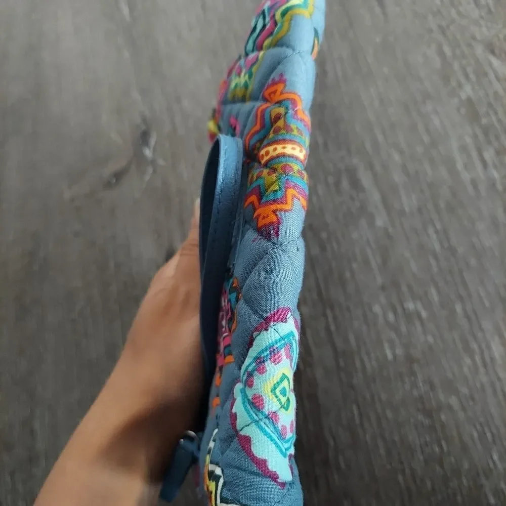 Vera Bradley RFID Front Zip Wristlet in Painted Medallions